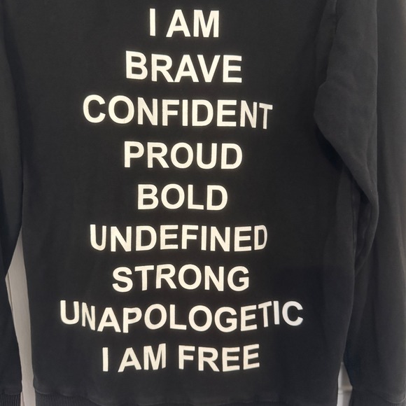 Constantly Varied Gear CVG I AM FREE Black Hoodie Womens XS Workout Thumbholes - Picture 3 of 13